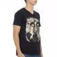 Black Cotton Mens TShirt