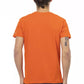 Orange Cotton Men T-Shirt