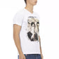 Elegant V-Neck Designer Tee with Chic Front Print