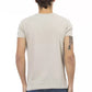 Beige Cotton Men T-Shirt