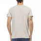 Beige Cotton Men T-Shirt