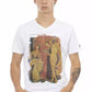 White Cotton Men T-Shirt