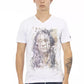 White Cotton Men T-Shirt