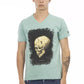 Green Cotton Men T-Shirt