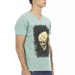 Green Cotton Men T-Shirt