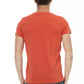 Orange Cotton Men T-Shirt