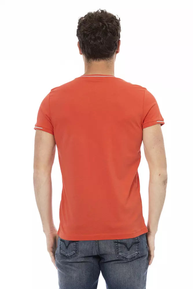 Orange Cotton Men's T-Shirt