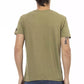 Green Cotton Men T-Shirt