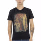 Black Cotton Men T-Shirt