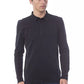 Black Cotton Men Polo Shirt