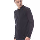 Black Cotton Men's Polo Shirt Long Sleeve