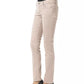 Beige Cotton Women Pant