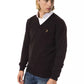 Brown Merino Wool Men Sweater