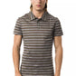 Gray Cotton Men Polo Shirt