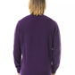 Purple Wool Men Sweater