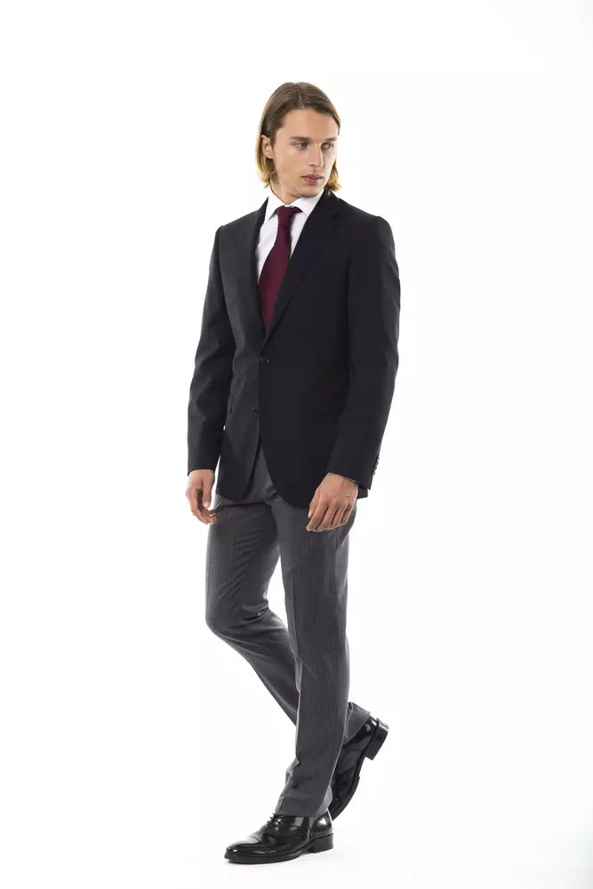 Black Wool Men's Blazer