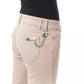 Beige Cotton Women Pant