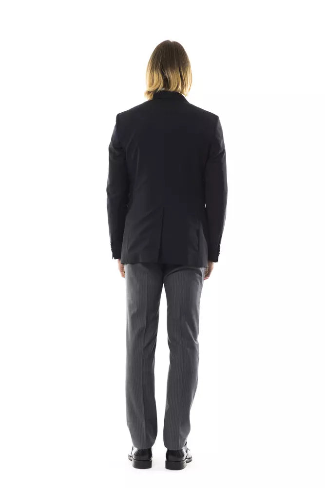 Black Wool Men's Blazer