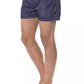 Blue Polyester Men Swimwear