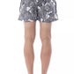 Black Polyester Men's Swim Trunk