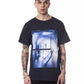 Blue Cotton Men T-Shirt