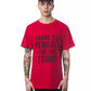 Red Cotton Men T-Shirt