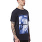 Blue Cotton Men T-Shirt