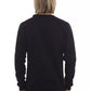 Black Cotton Men Sweater