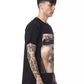 Black Cotton Men T-Shirt