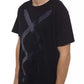 Black Cotton Men T-Shirt