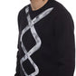 Black Cotton Men Sweater