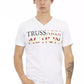 White Cotton Men T-Shirt