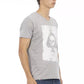 "Gray Cotton Men T-Shirt"