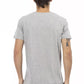 "Gray Cotton Men T-Shirt"