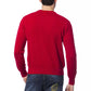 Red Merino Wool Men Sweater