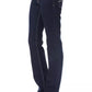 Blue Cotton Women Jeans