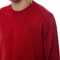 Red Merino Wool Men Sweater