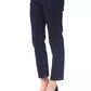 Blue Cotton Women Capri Jeans