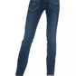 Blue Cotton Women Jeans