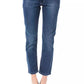 Light Blue Cotton Women Jeans