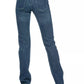 Blue Cotton Women Jeans