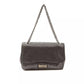 Gray Leather Women Crossbody