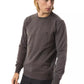 Gray Merino Wool Men Sweater