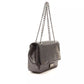 Gray Leather Women Crossbody Bag