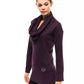 Purple Wool Women Sweater