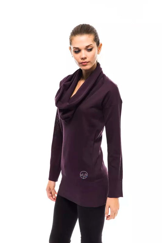 Purple Wool Women Sweater