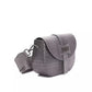 Gray Leather Women Crossbody Bag