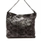 Gray Leather Women Shoulder Bag