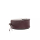 Chic Burgundy Small Oval Crossbody Bag