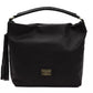 Black Leather Women Shoulder Bag